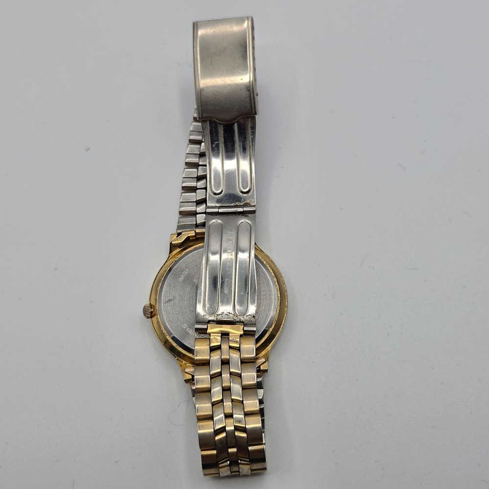 Westclox Mens Watch LTX 254 Two Tone Gold Silver Quartz Date Untested - Picture 5 of 8